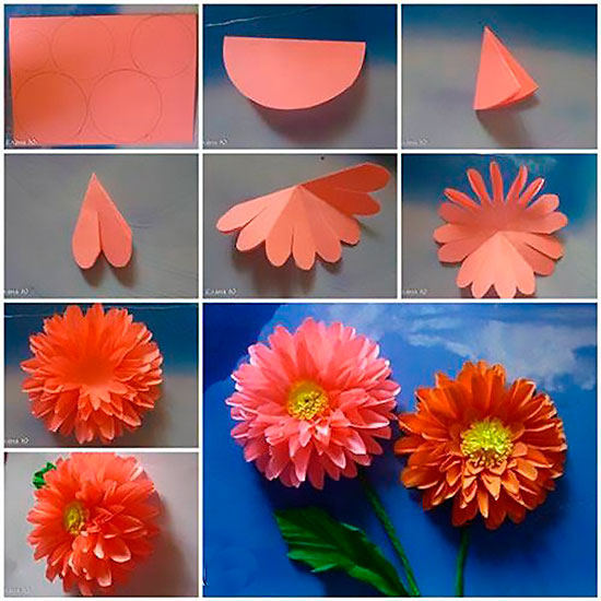 Цветы из бумаги своими руками: легко и быстро