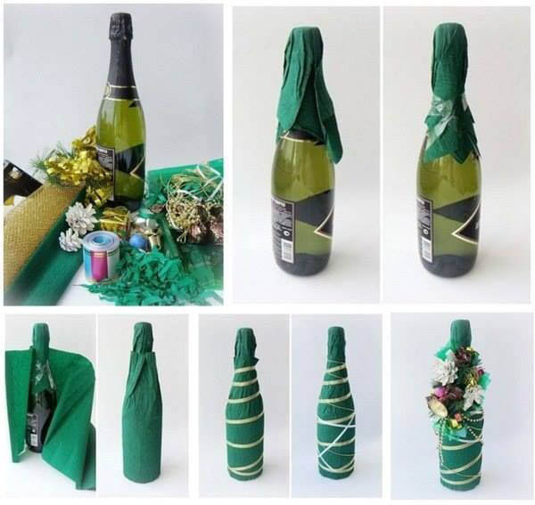 Как упаковать бутылку в подарок самыми креативными способами?