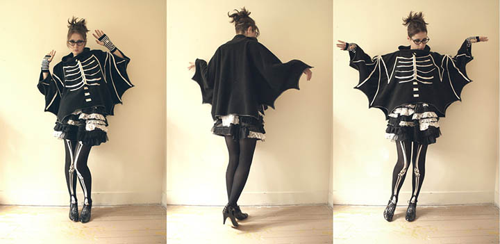 Fantasia de morcego faça você mesmo para o Dia das Bruxas