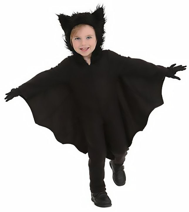 Traje DIY simples de morcego de Halloween