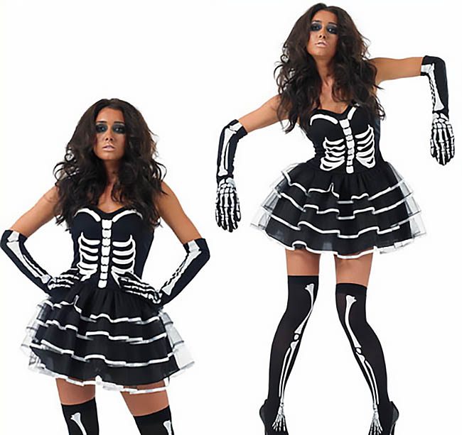 5 способов сделать костюм скелета на Хэллоуин