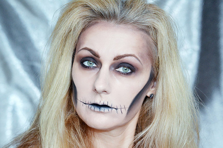 Легкий макияж на Хэллоуин с помощью подручных средств