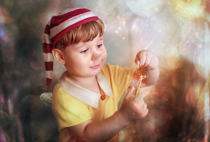 Fantasias infantis legais para o Ano Novo: do astrólogo para Dunno