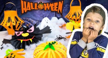 5 Artesanato fácil de Halloween em papel DIY com crianças. Como fazer artesanato no Helloween?