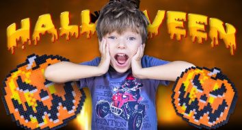 Como fazer uma ABÓBORA para o Halloween com suas próprias mãos de termomosaico? artesanato de halloween para crianças