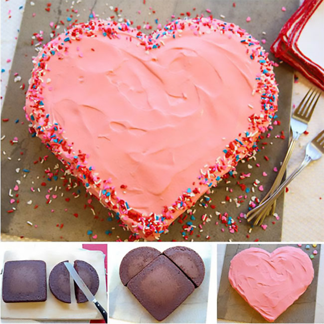 O mais delicioso bolo em forma de coração para o Dia dos Namorados