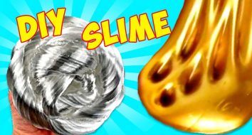 Серебряный слайм и Золотой слайм ❤️ Металлические Лизуны ❤️ Как сделать Slime своими руками