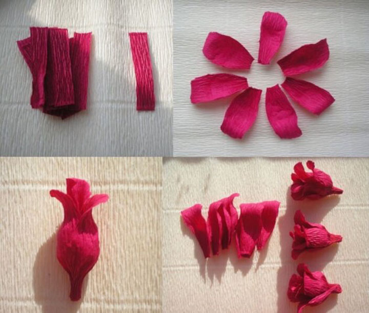 rosas de papel ondulado - maneiras mais fáceis de fazer flores