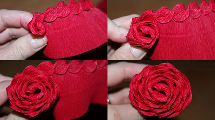 Розы из гофрированной бумаги - самые простые способы сделать цветы