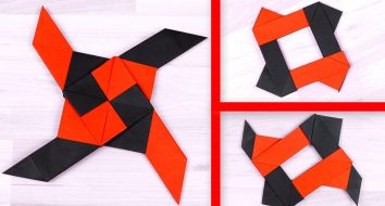 Shuriken de papel | Brinquedo Ninja ORIGAMI | Transformador ANTI-STRESS de papel faça você mesmo #3