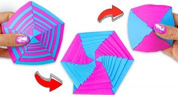 Яркая бумажная игрушка Антистресс трансформер | Origami |Origami sem cola