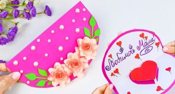 Cartão DIY para o Dia das Mães Presente de Papel para a Mãe Cartão DIY para o Dia das Mães