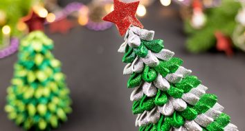 Artesanato de ano novo para o ano novo 2021 🎄 Árvore de Natal faça você mesmo de foamiran