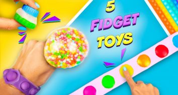 5 Идей как сделать Антистресс своими руками Поп ит браслет, жмякалки и шуршалки Pop it fidget toys