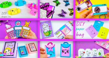 10 artesanato em papel DIY fácil Faça você mesmo kawaii e não truques de origami para a escola