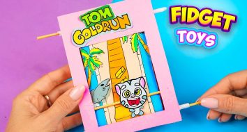 Как сделать настольную игру Том за Золотом, Faça Você Mesmo | Talking tom gold run
