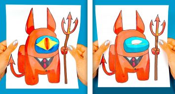 Papel surpreende Origami Paper eye | Life hacks para bricolage escolar