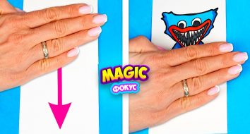 Невероятные фокусы с рисунком Хаги Ваги| Трюки и их секреты Poppy Playtime