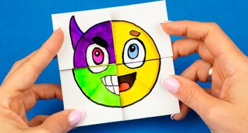 Волшебная Бумажная открытка Emoji 😁 Антистресс фокус с рисунками