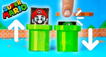 Как сделать игру Супер Марио поделка из бумаги своими руками