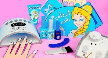 Beauty Box com cosméticos de papel | Salão de unhas de papel DIY - Elsa