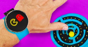 Как сделать часы Pac Man из бумаги Своими руками