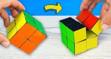 Como fazer antiestresse com cubo de Rubik de papel | artesanato de origami DIY