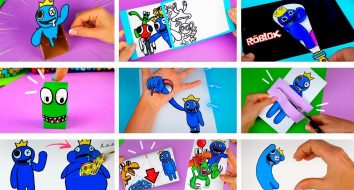 15 Идей как сделать фокус Роблокс Радужные друзья из бумаги Rainbow Friends