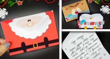 Письмо Деду Морозу ❄️ Как сделать конверт на Новый год ❄️