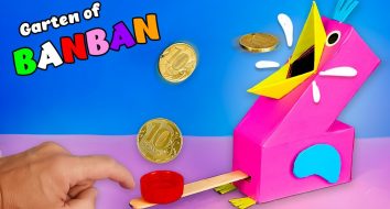 Ban Ban Opila Bird Como fazer um cofrinho de papelão usando o jogo Garten of Ban Ban