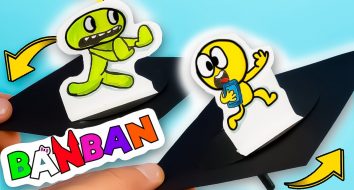 Как сделать игру Banban Легкие поделки из бумаги
